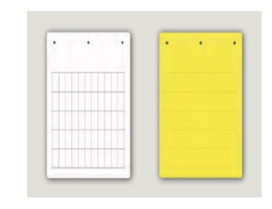 CABUR SRL - CBRTAV60100AY TARGA ADESIVA VINILE MIS 60X100MM GIALLO