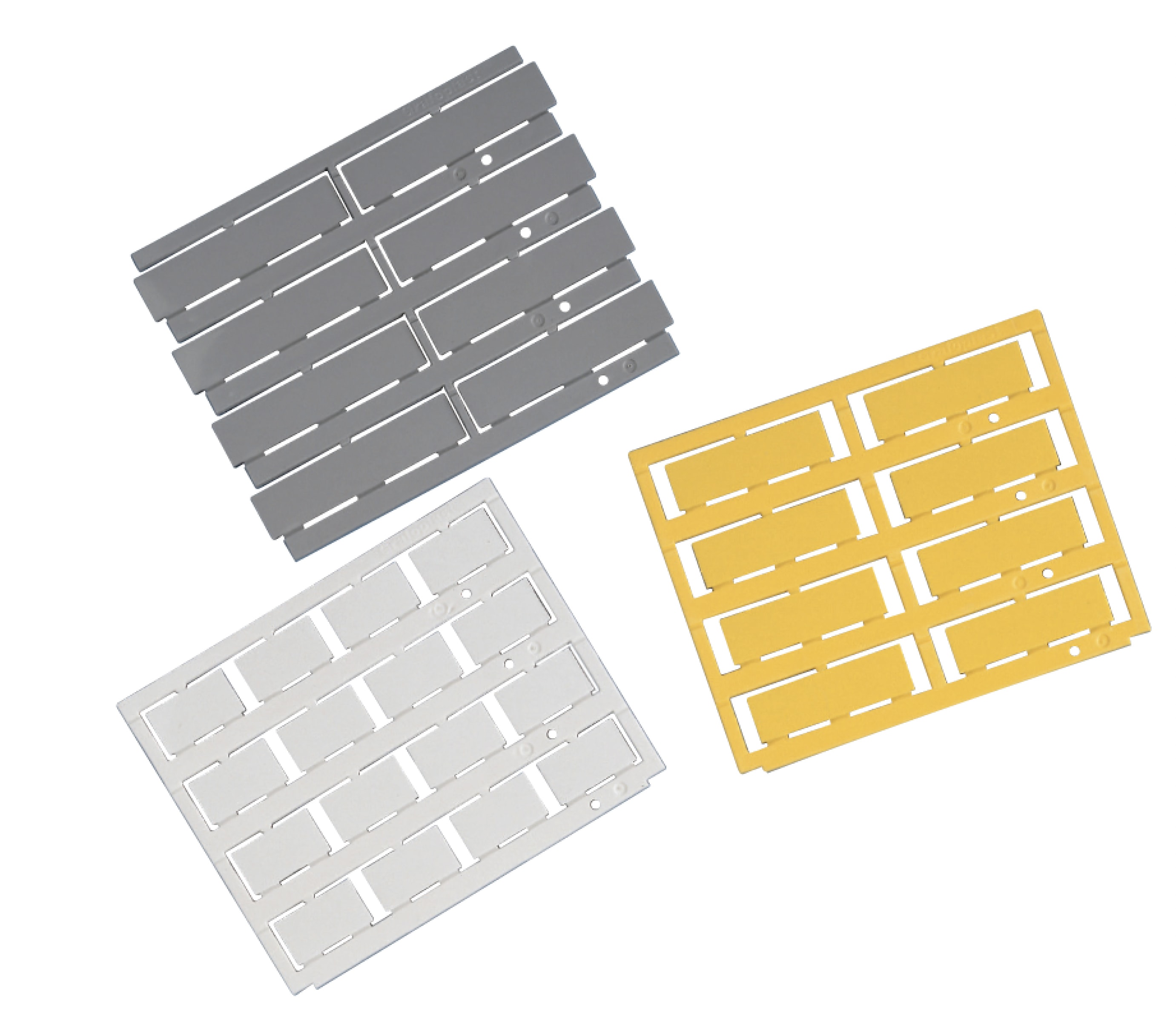 GRAFOPLAST SRL - GRASITHF5010Y TESSERA GIALLO PER BINARIO 50X10 MM 96 P