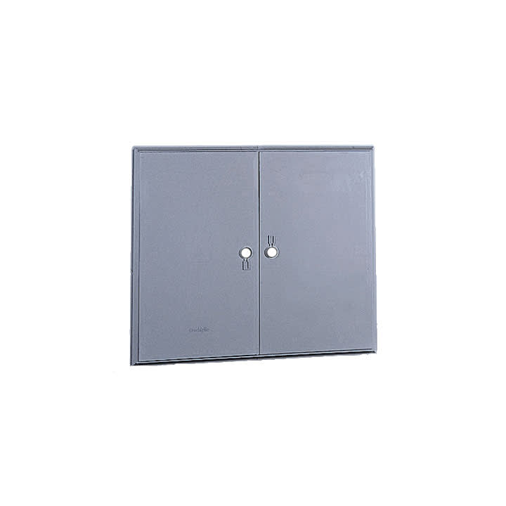 CONCHIGLIA - CON076702109 Serie TPV - Sportello in vetroresina per nicchia 870x1045 mm (AxB), 2 ante, senza serratura