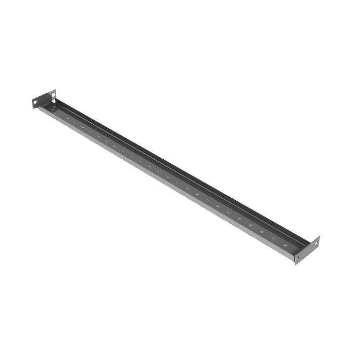 DKC-RAMBLOCK - RMBRZDTF60 Traversa di fissaggio supporti per barre - cavi sul fondo dell'armadio, largh. 600 mm, conf. 4 pz