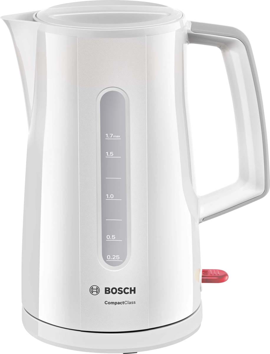 BOSCH ROBERT - BOSTWK3A011 Wasserkocher,2400W,1.7L,Kabellos,weiss-g