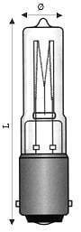 WIMEX - WIM4254705 AL.UV-STUB.BA15D 230V 100WEUP-