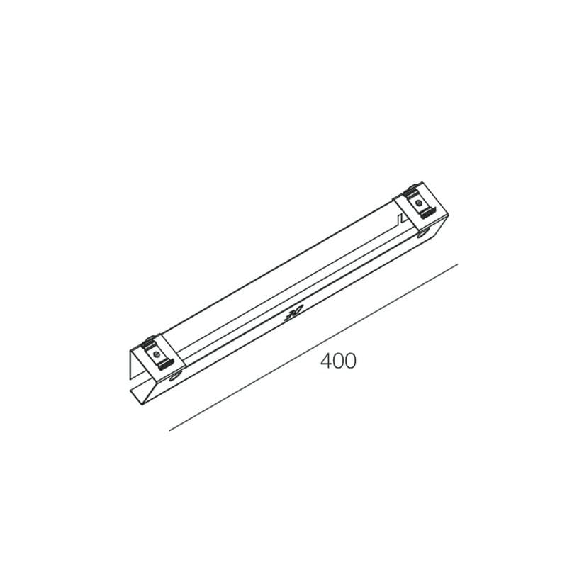 NOVALUX SPA - NOX1018D3.99 V-30: STAFFA PARETE 30 L.400MM