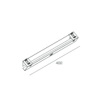 NOVALUX SPA - NOX1018D3.99 V-30: STAFFA PARETE ANG.30 L.400MM