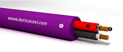 BERICA CAVI SPA - BECB56C02100EVM FTS29OM16-100/100V 2X1 PH 120 VIOLA