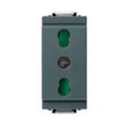 VIMAR SPA - VIW17033 Presa 2P+T 16A P17/11 grigio