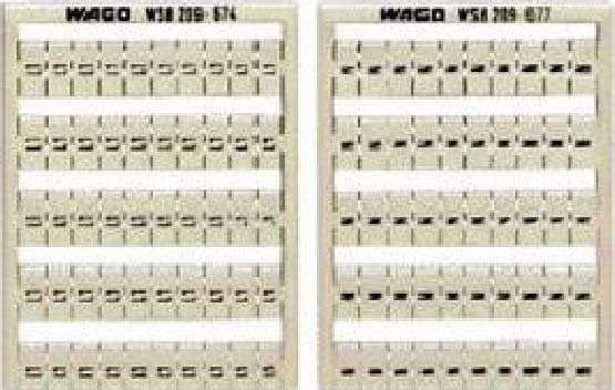 WAGO ITALIA SRL - WAG209-678 SCHEDA WSB MARCATO PE (100X) VERT BIANCO