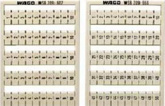 WAGO ITALIA SRL - WAG209-605 SCHEDA WSB MARCATO 31-40 10X VERT BIANCO