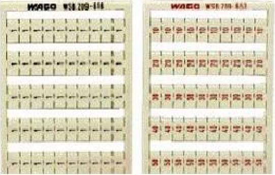 WAGO ITALIA SRL - WAG209-619 SCHEDA WSB MARCATO 3 / 4(50X) VERT BIANC