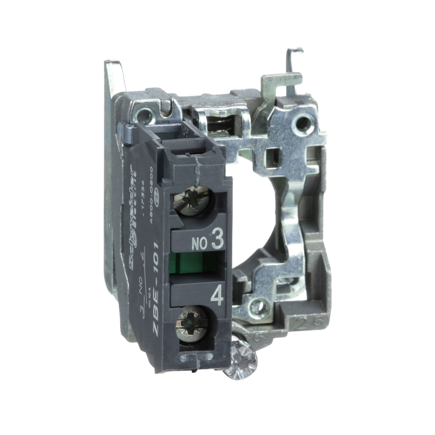 SCHNEIDER ELECTRIC - SNRZB4BZ101 Corpo contatti singolo - 1NO - morsetto a vite - Harmony XB4 -metallo