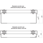 DKC-RAMBLOCK - RMBR1ZAE81 Zoccolo antivibrante altezza 100 mm, profondità 800 mm
