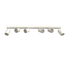 LUMICOM - LUMICOM | FORM XL Plafoniera, 6X GU10, max 33W, metallo, bianco lucido, L.90cm x H.15cm
