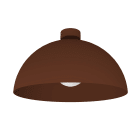 LUMICOM - CASSIS DECKENLEUCHTE Ø40 CORTEN METALL 1x E27