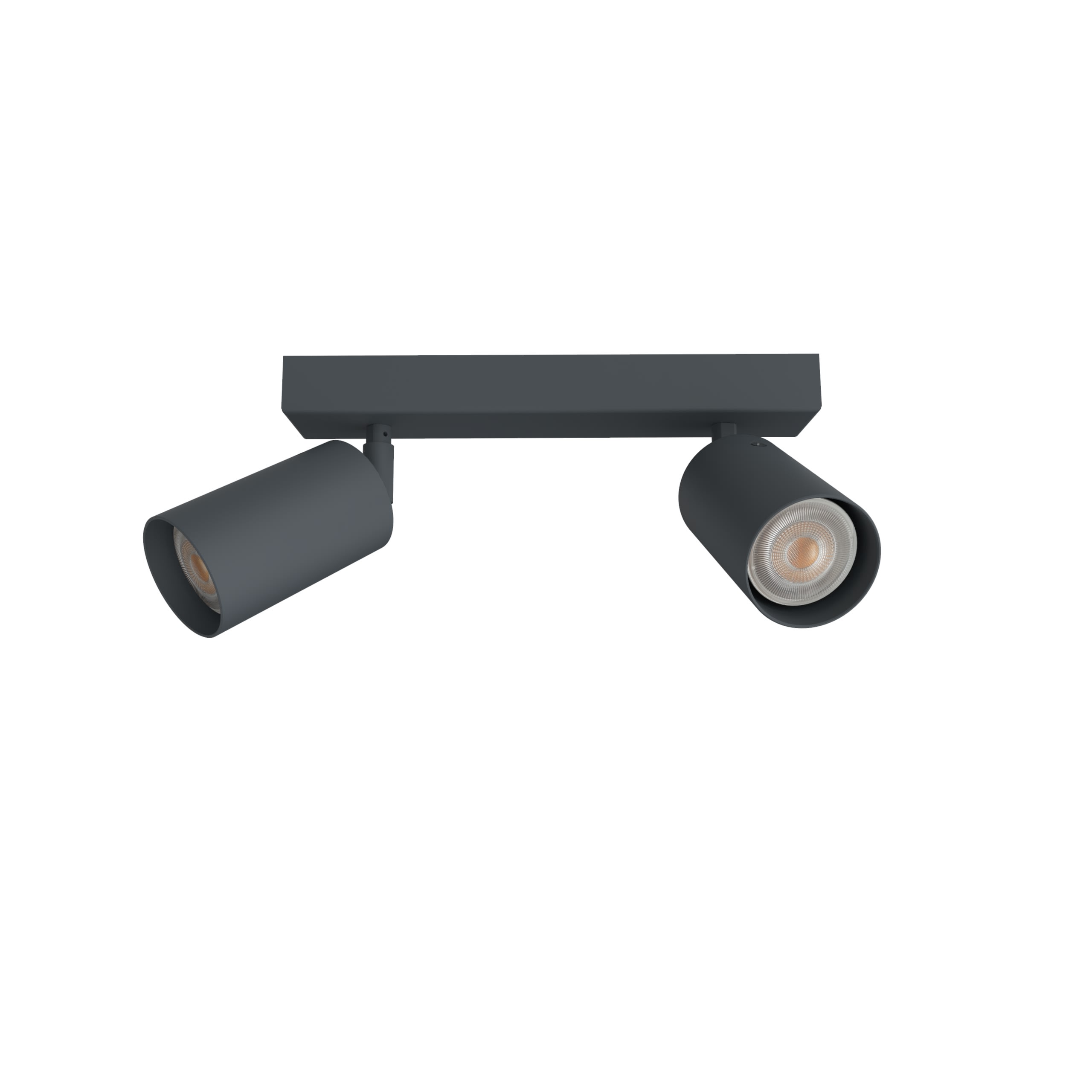 LUMICOM - LUMICOM | FORM M Deckenleuchte, 2X GU10, max 33W, metall, anthrazit, L.30cm