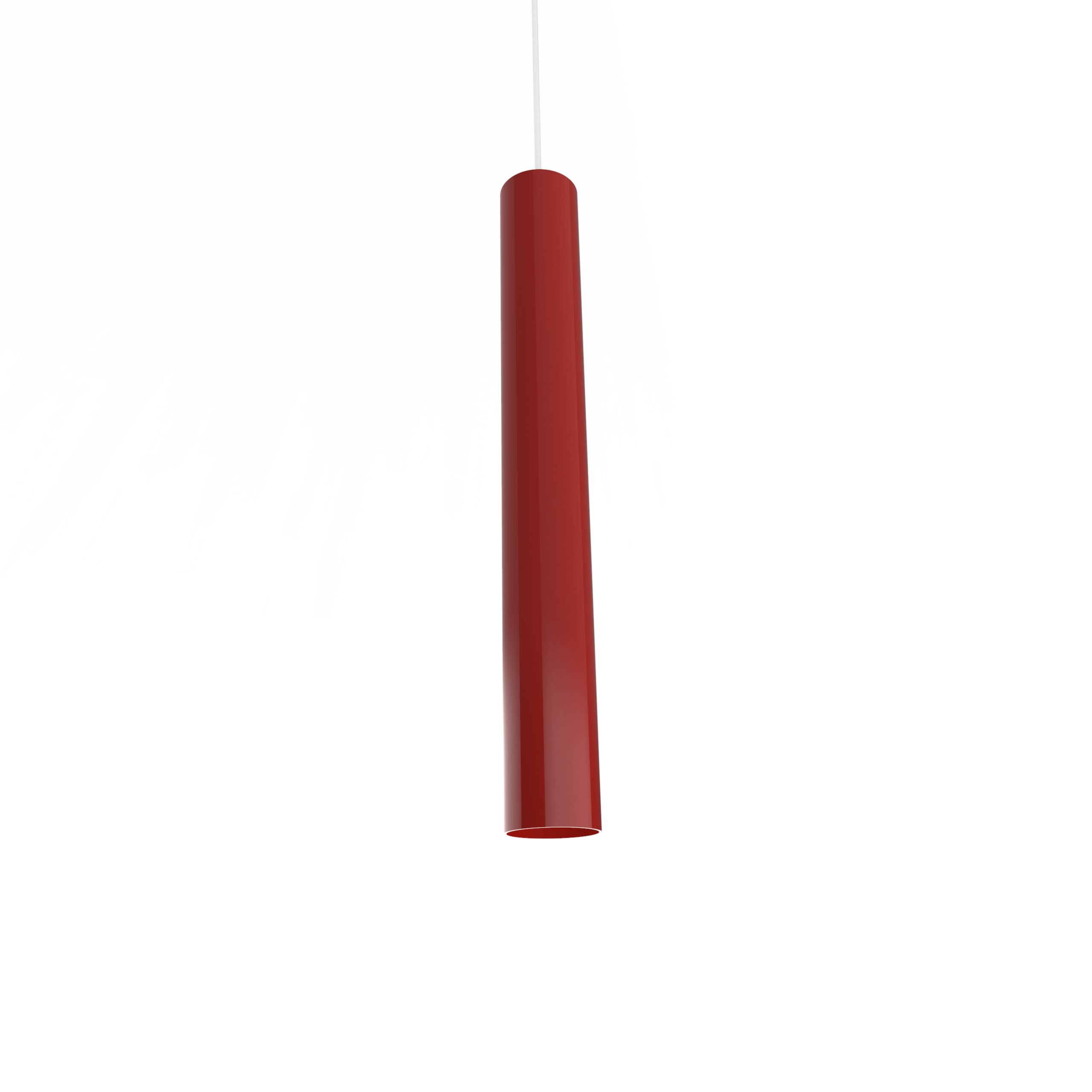 LUMICOM - LUMICOM | ROND Sospensione, 1X GU10, max 42W, metallo, rosso lucido, H.40cm