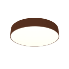 LUMICOM - LUMICOM | PUNNETT Plafoniera, LED INTEGRATO, 30W, 4000K, metallo/plexiglas, marrone corten, D.50cm