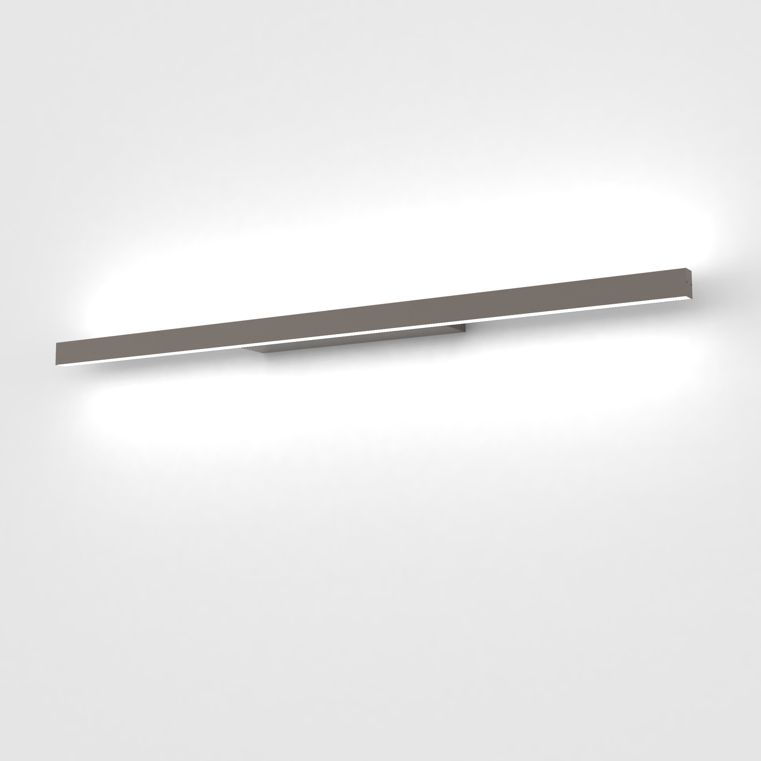 LUMICOM - LUMICOM | RIFT applique l, STRIP LED, 30W/m, 3000K, metallo, tortora lucido, L.90