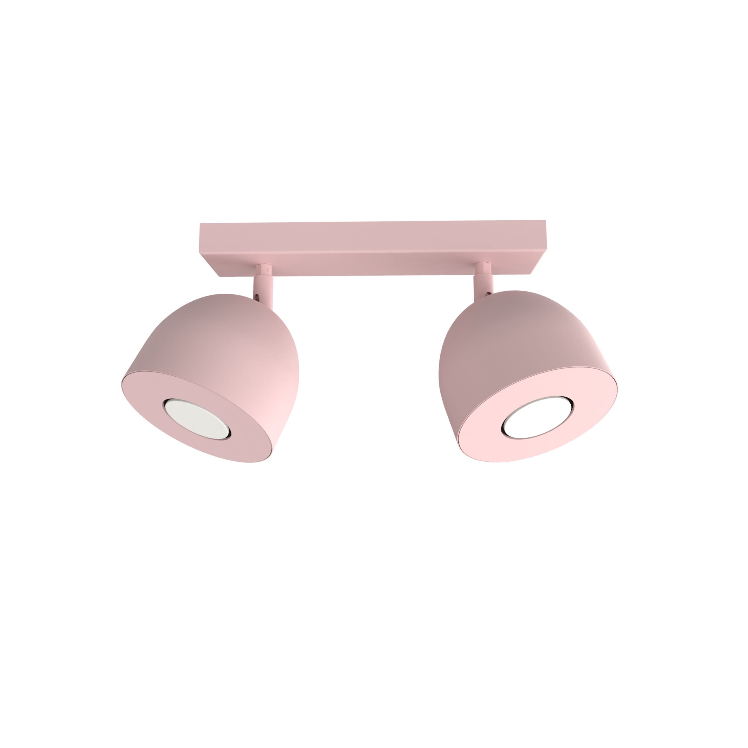 LUMICOM - LUMICOM | CAMPANELLA Plafoniera, 2X GU10, max 33W, metallo, rosa, D.12cm