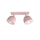 LUMICOM - LUMICOM | CAMPANELLA Plafoniera, 2X GU10, max 33W, metallo, rosa, D.12cm