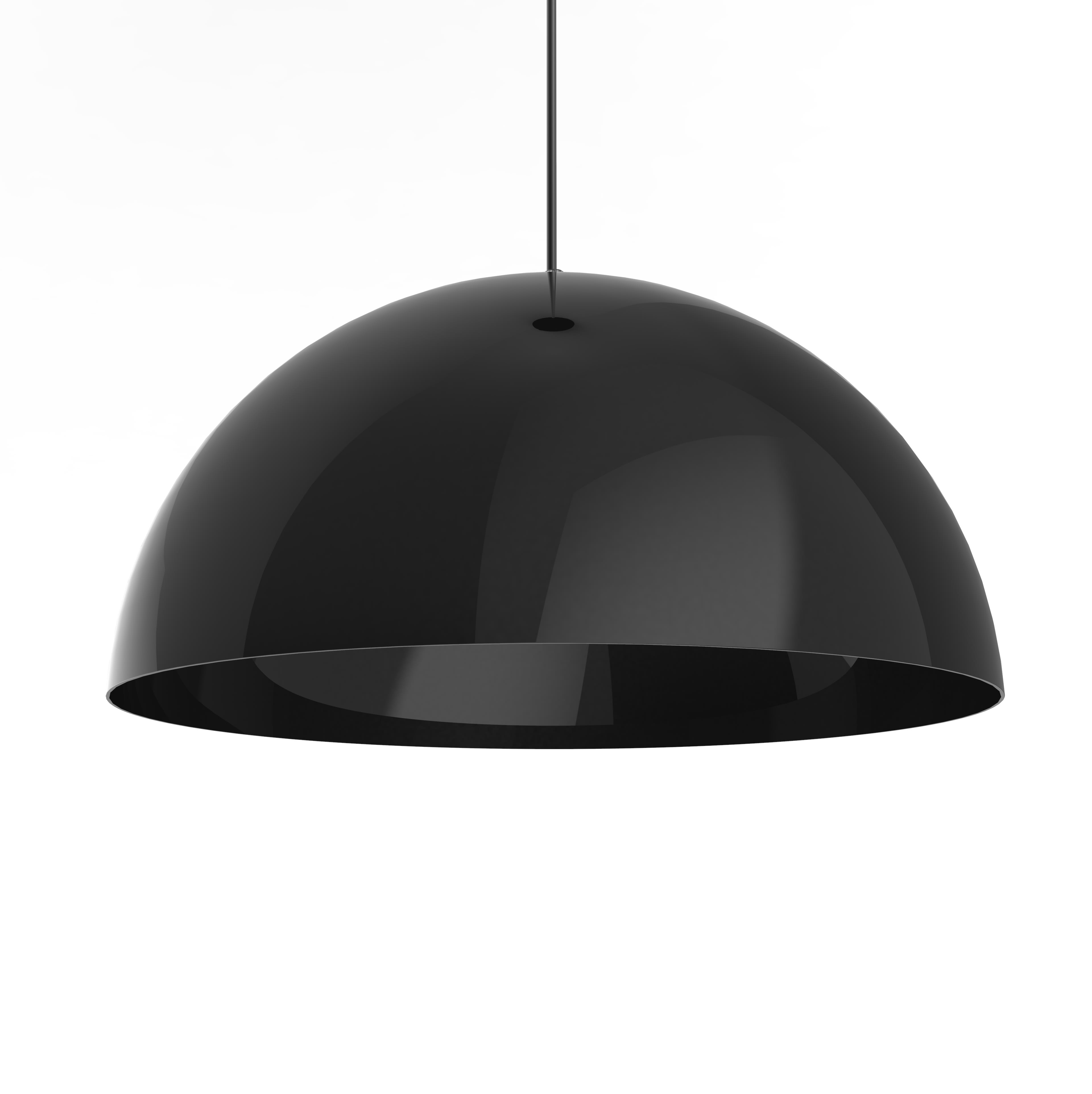 LUMICOM - CASSIS sospensione pendel Ø40 metallo nero lucido 1x E27