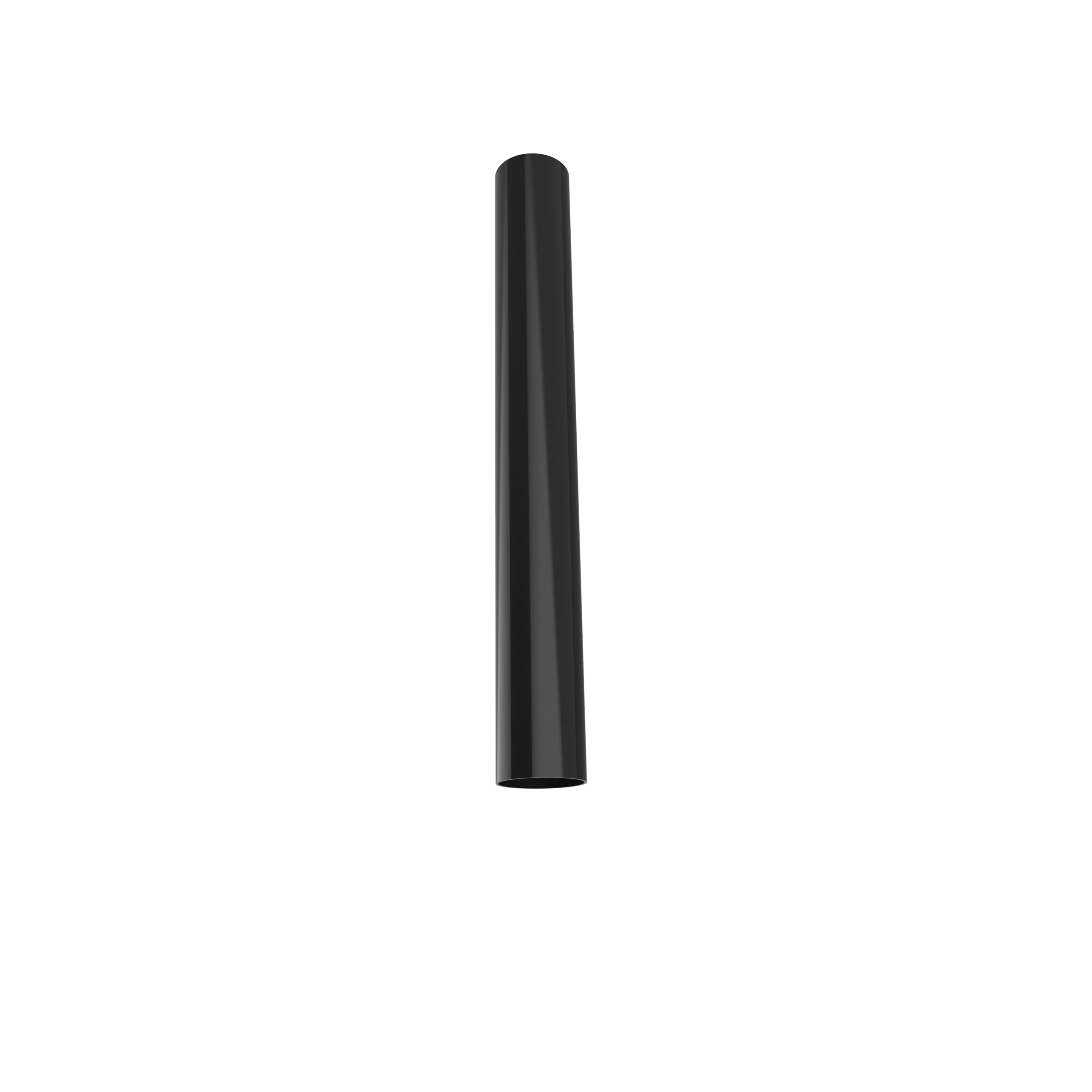 LUMICOM - LUMICOM | ROND Plafoniera, 1x GU10, max 33W, metallo, nero lucido, D.6cm x H40cm