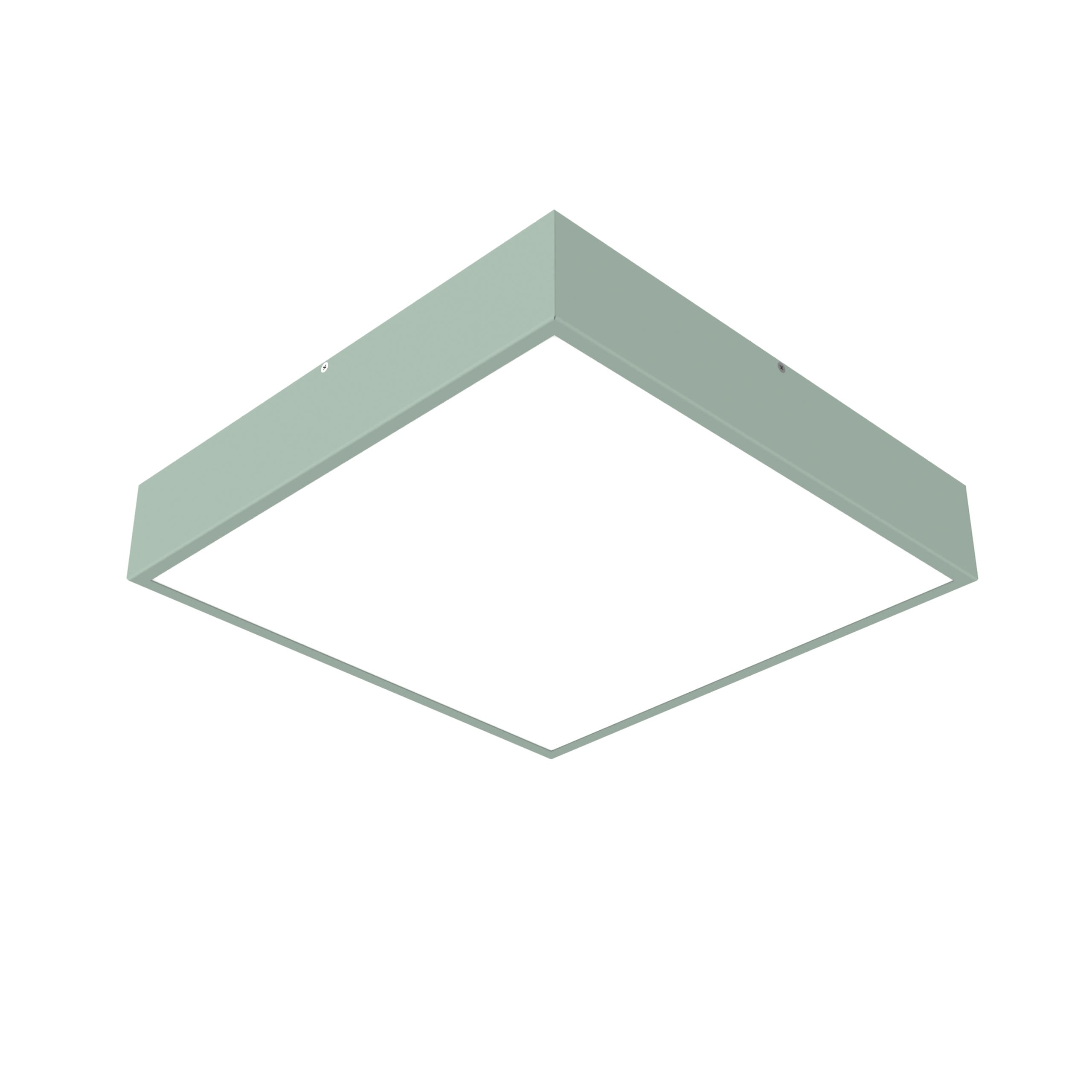 LUMICOM - MONDRIAN PLAFONIERA 42X42 METALLO VERDE ICEBERG 30W 4000K