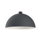 LUMICOM - CASSIS plafoniera Ø60 metallo antracite/bianco 1x E27