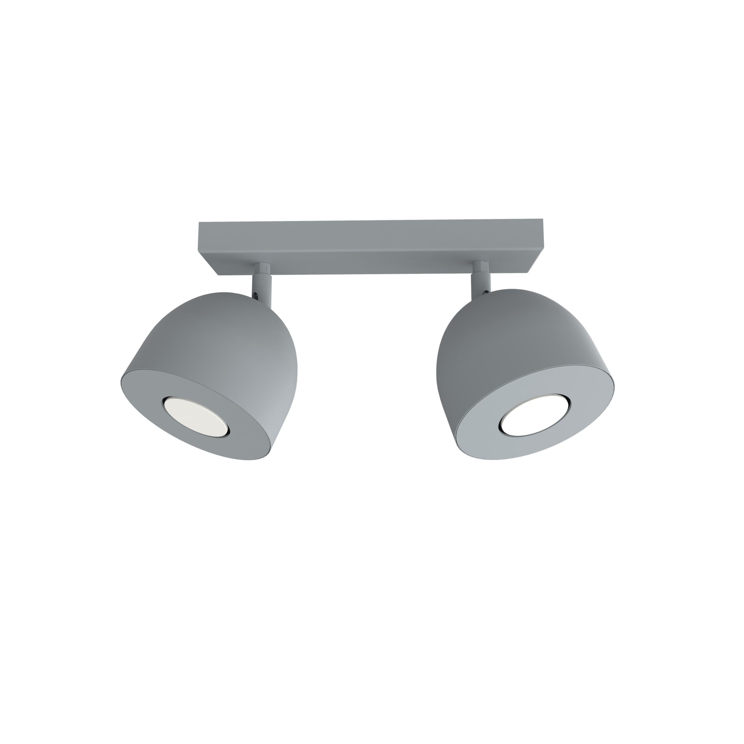 LUMICOM - LUMICOM | CAMPANELLA Plafoniera, 2X GU10, max 33W, metallo, grigio, D.12cm