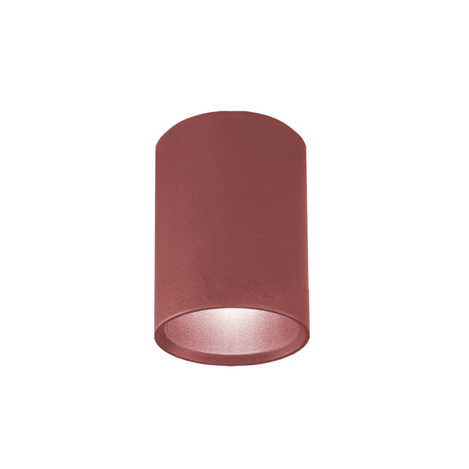 LUMICOM - LUMICOM | ROND Plafoniera, 1x GU10, max 33W, metallo, rosso cowhide, D.6cm x H10cm