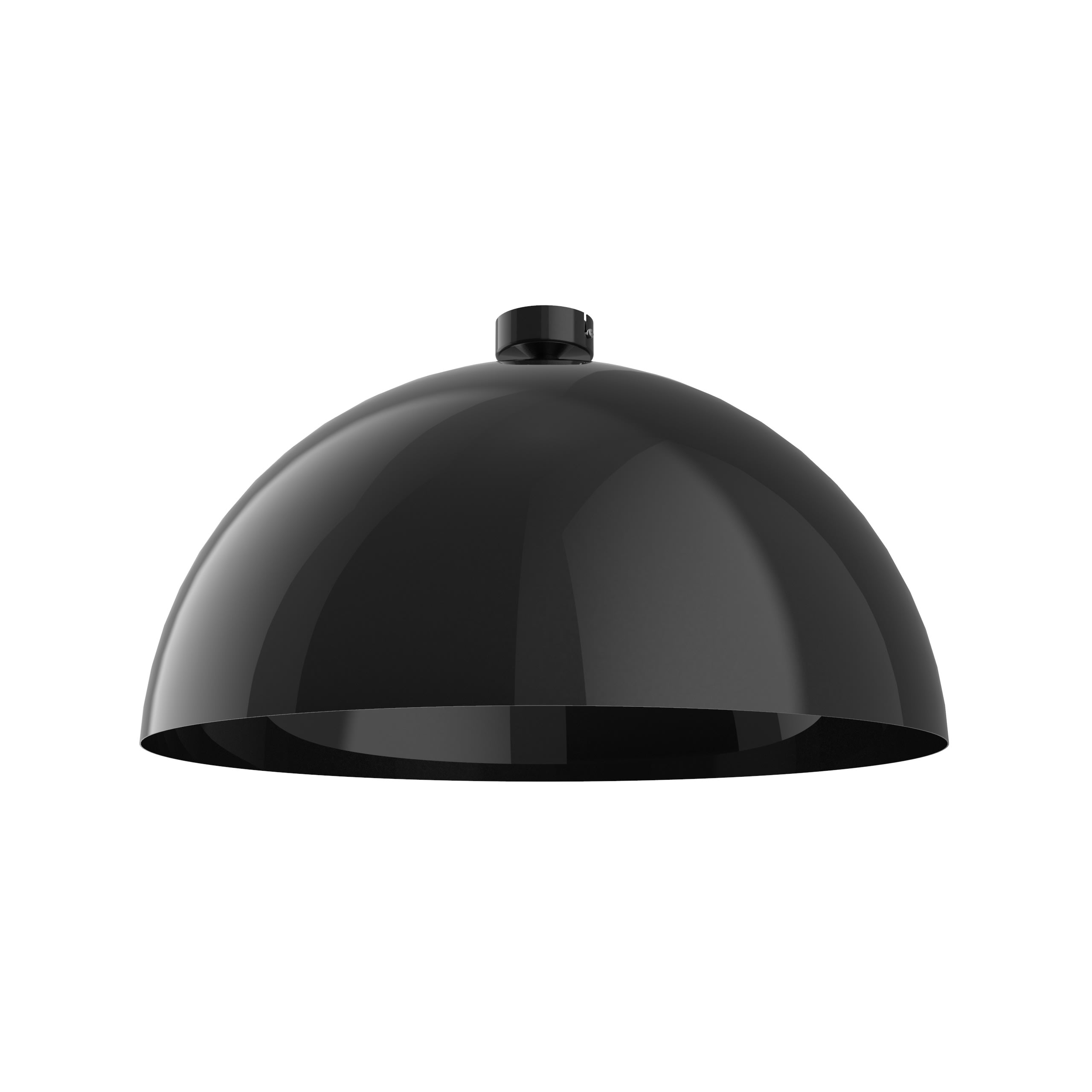 LUMICOM - CASSIS plafoniera Ø60 metallo nero lucido 1x E27