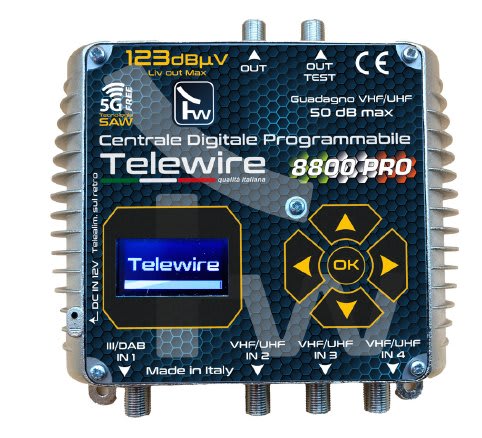 TELEWIRE - Centralino Tv 32 filtri digitale programmabile
