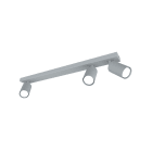 LUMICOM - LUMICOM | FLECK Plafoniera, 3x GU10, max 33W, metallo, grigio, D.6cm