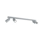 LUMICOM - LUMICOM | FLECK Plafoniera, 4x GU10, max 33W, metallo, grigio, D.6cm