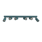 LUMICOM - LUMICOM | FORM plafoniera, 6XGU10, max 33W, metallo, blu mediterraneo, L90cm