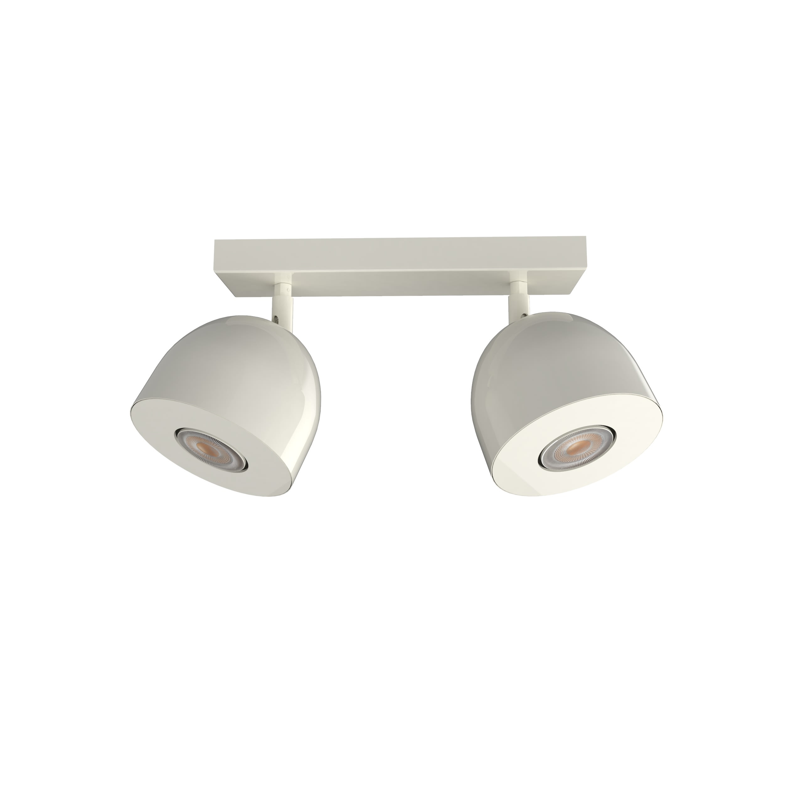LUMICOM - LUMICOM | CAMPANELLA Plafoniera, 2X GU10, max 33W, metallo, bianco lucido, D.12cm