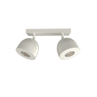 LUMICOM - LUMICOM | CAMPANELLA Plafoniera, 2X GU10, max 33W, metallo, bianco lucido, D.12cm