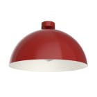 LUMICOM - CASSIS plafoniera Ø40 metallo rosso lucido/bianco 1x E27
