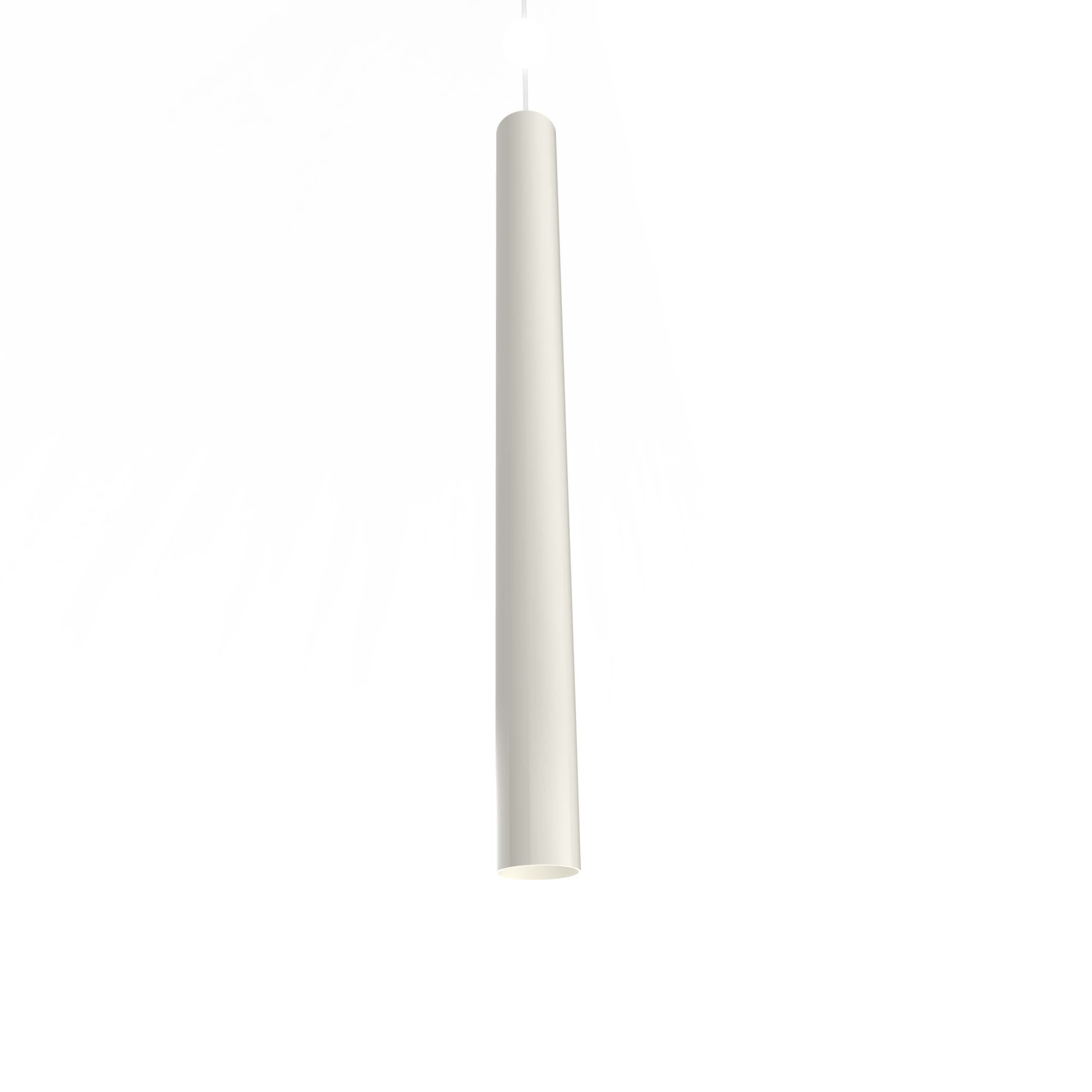 LUMICOM - LUMICOM | ROND Sospensione, 1X GU10, max 33W, metallo, bianco lucido, H.60cm