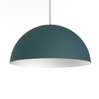 LUMICOM - CASSIS sospensione Ø40 metallo blu mediterraneo/bianco 1 x E27