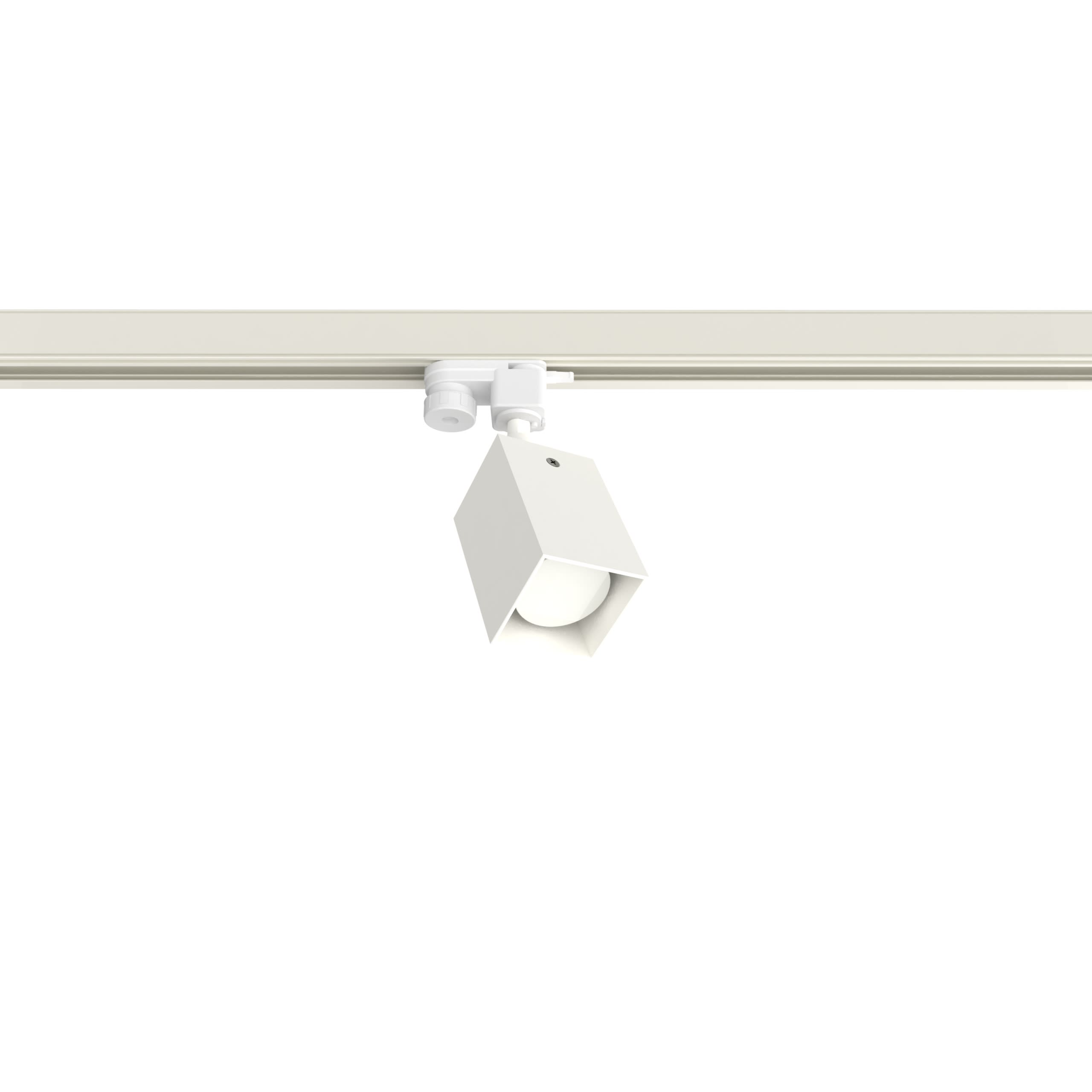 LUMICOM - BRICK TRACK H10 L.6 METALLO BIANCO OPACO 1XGU10
