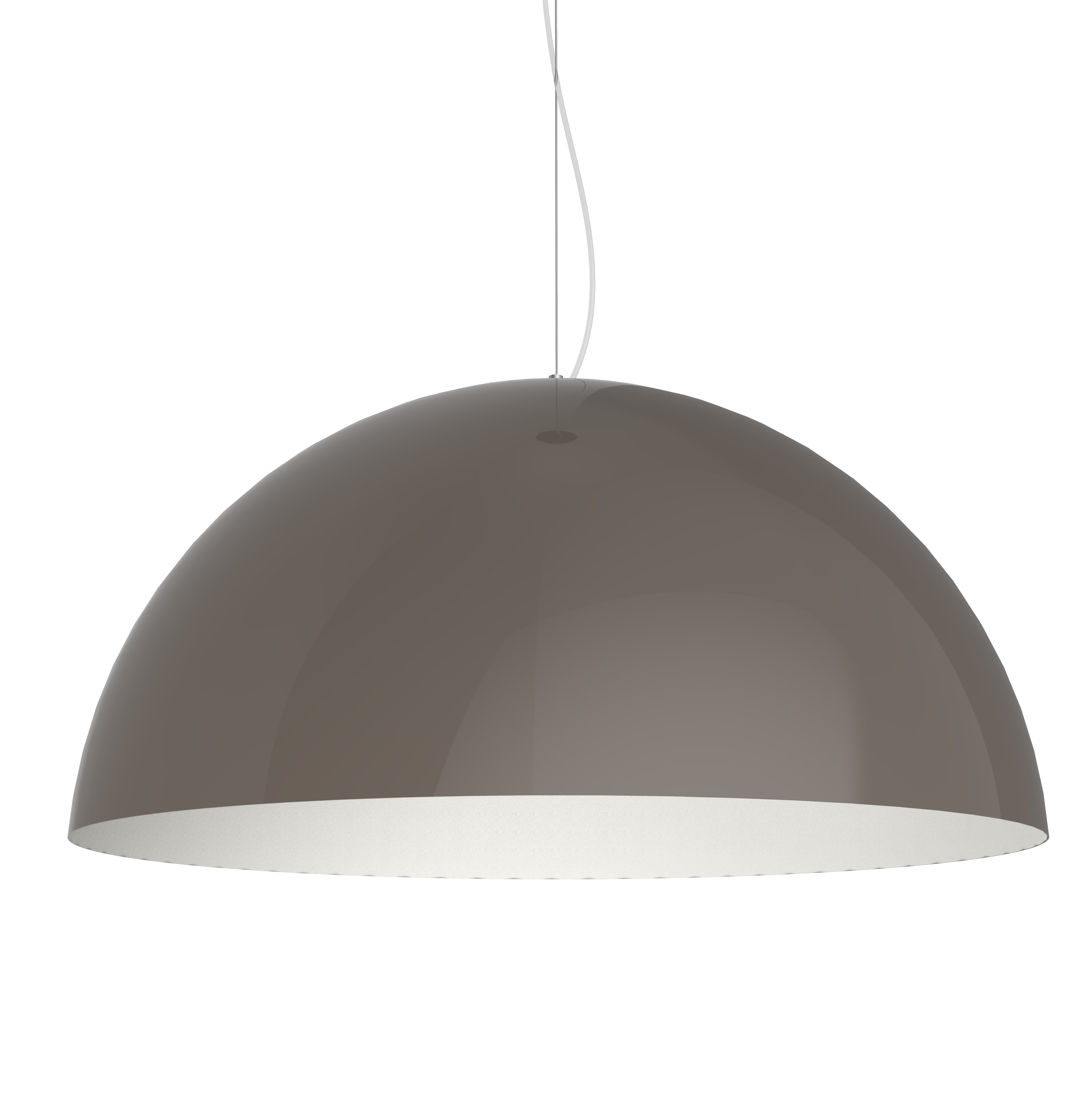 LUMICOM - CASSIS SOSPENSIONE Ø60 METALLO TORTORA / BIANCO 1 X E27