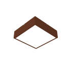 LUMICOM - MONDRIAN PLAFONIERA 28X28 METALLO CORTEN 18W 4000K