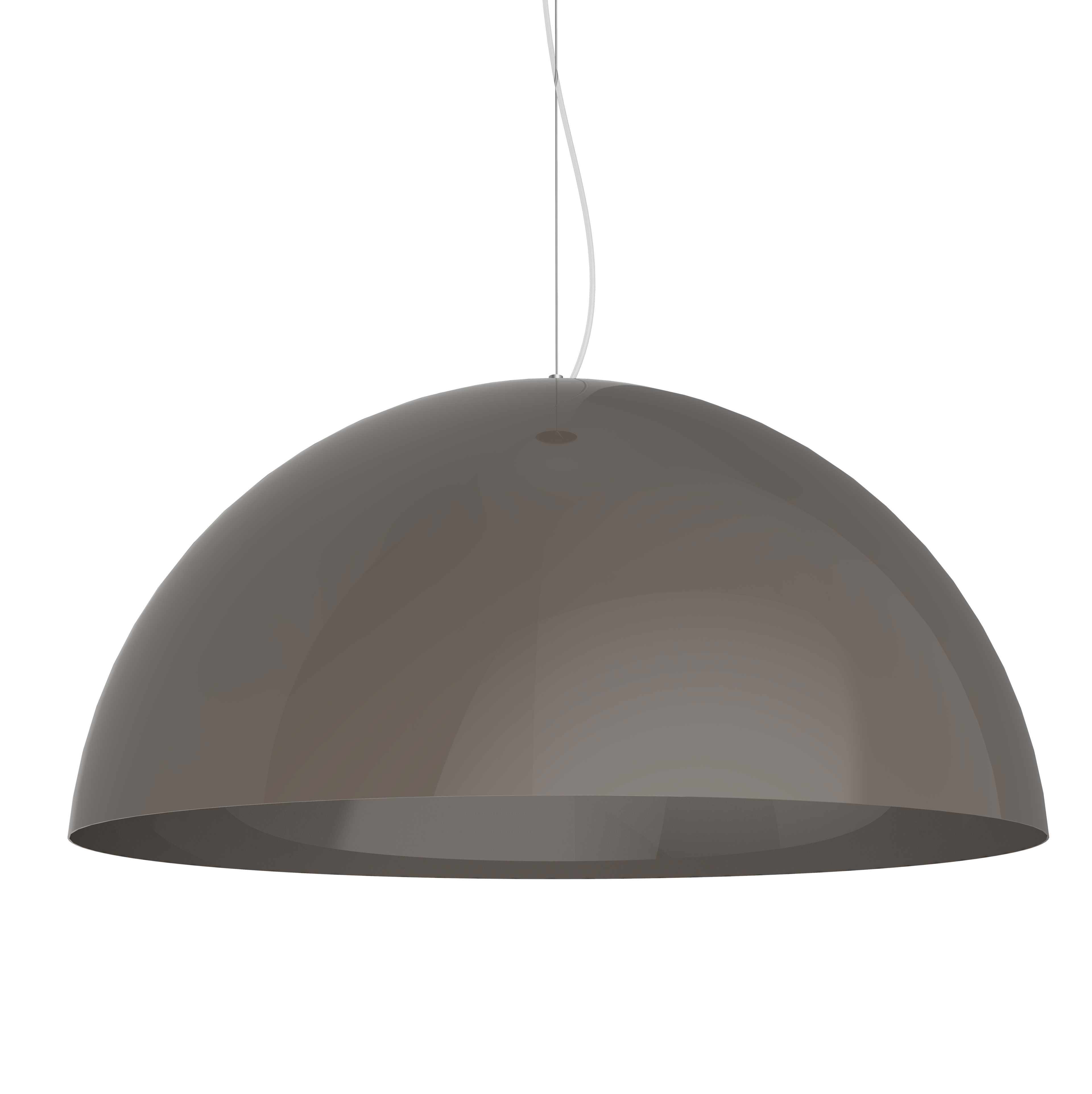 LUMICOM - Cassis Pendelleuchte Ø60 Glänzend Tauben grau metall 1x E27