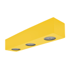 LUMICOM - LUMICOM | MANHATTAN L Plafoniera, 3X GU10, max 33W, metallo, giallo, 30x10cm