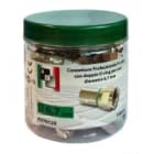 AEV - Connettore F a vite 6.7mm doppio ORing - barattolo 100pz