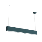 LUMICOM - LUMICOM | LINEAR Sospensione, STRIP LED INTEGRATA, 14.4W, 4000K, metallo, blu mediterraneo, L60cm