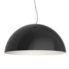 LUMICOM - CASSIS SOSP. Ø60 METALLO NERO LUCIDO /BIANCO 1 X E27