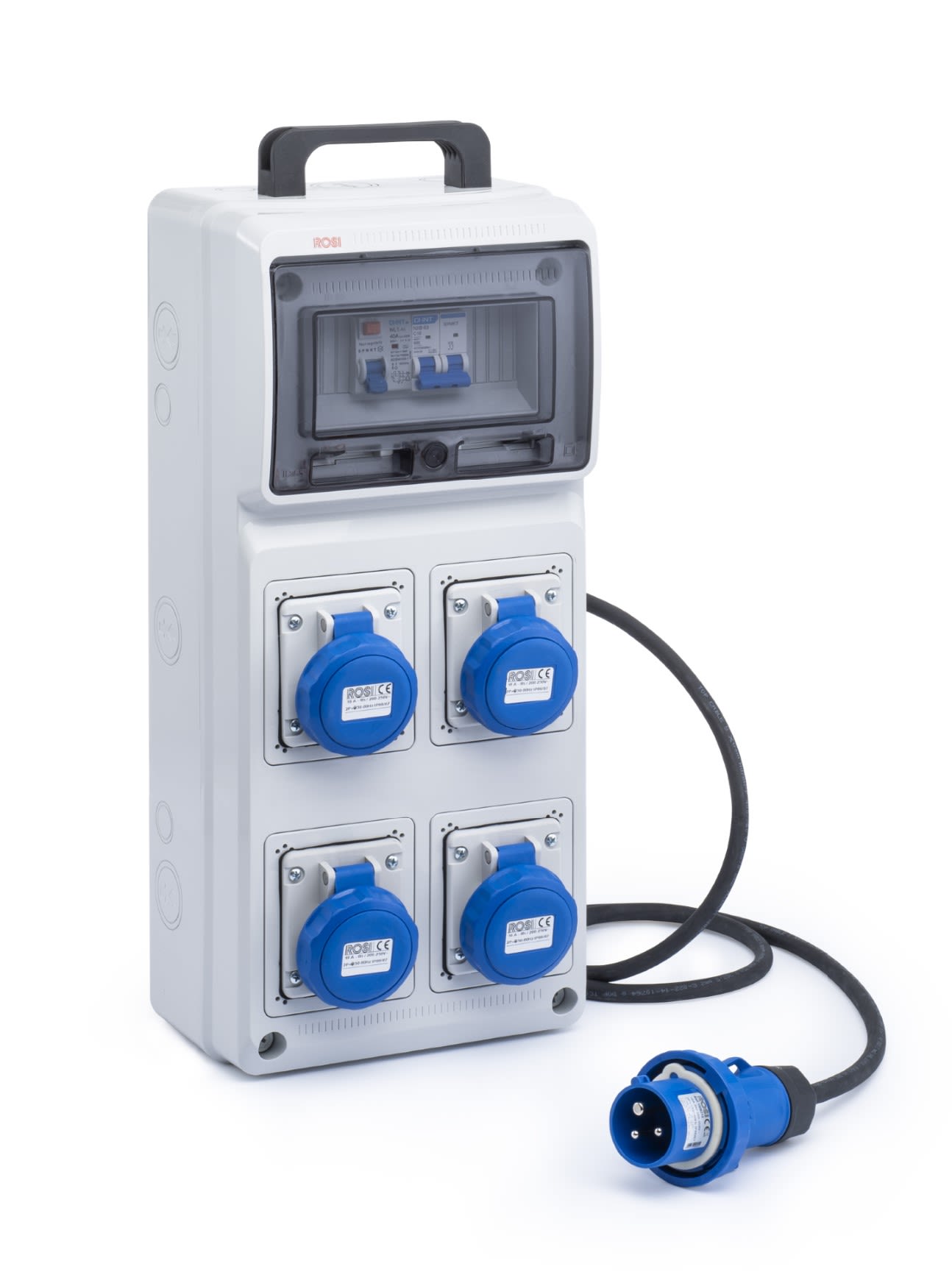 ROSI - QUADRO ACS PORTATILE CON 4 PRESE INDUSTR.