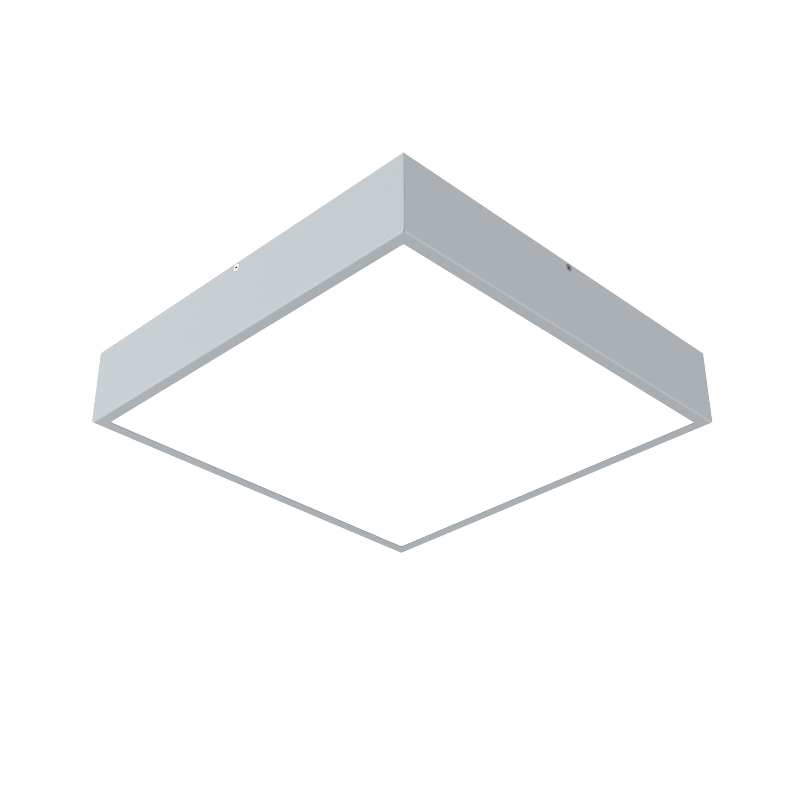 LUMICOM - MONDRIAN PLAFONIERA 42X42 METALLO GRIGIO WINDOW 30W 4000K