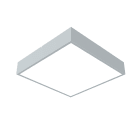 LUMICOM - MONDRIAN PLAFONIERA 42X42 METALLO GRIGIO WINDOW 30W 4000K